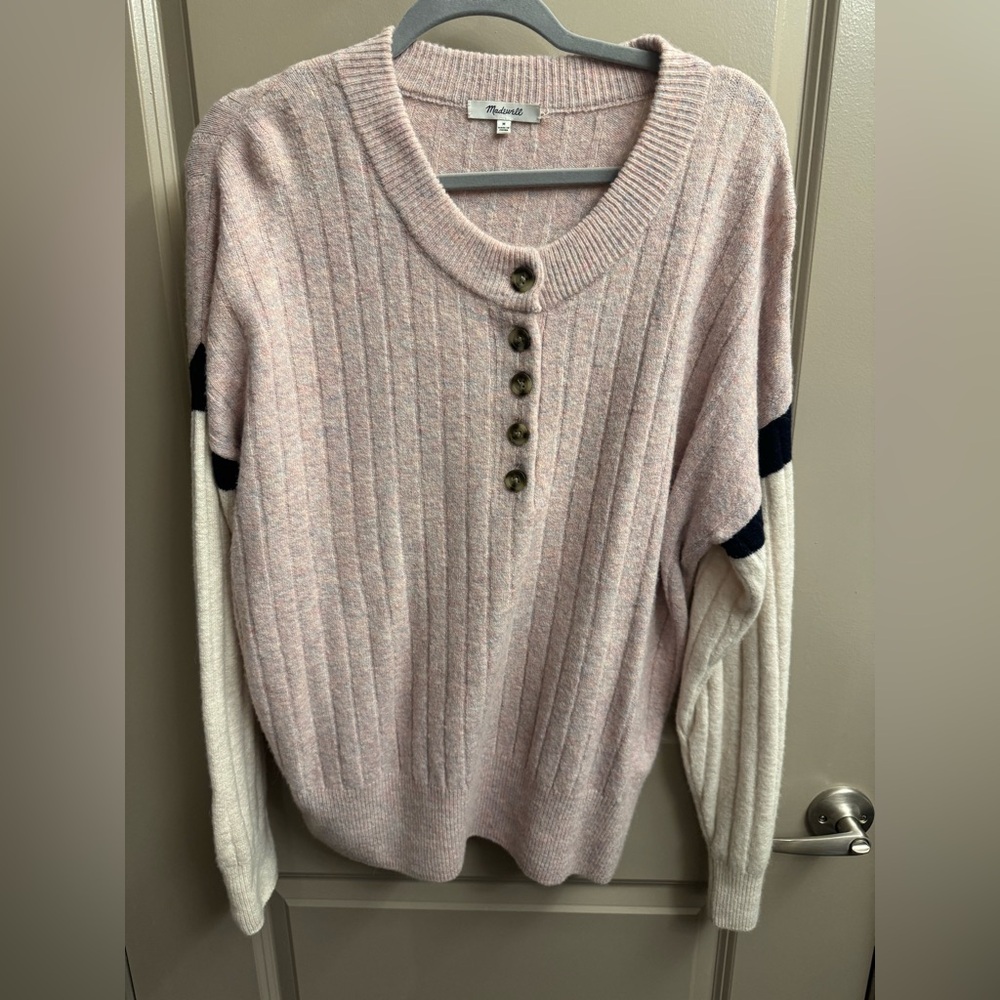 Madewell mixed media sweater